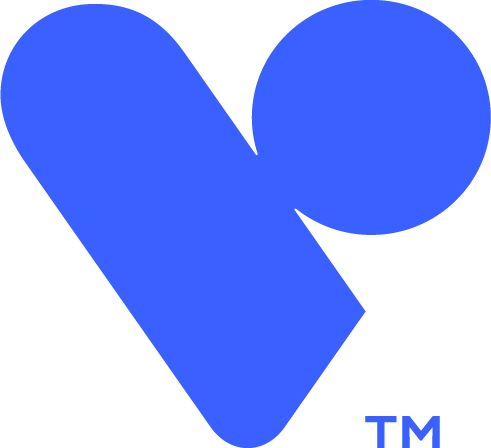 v logo