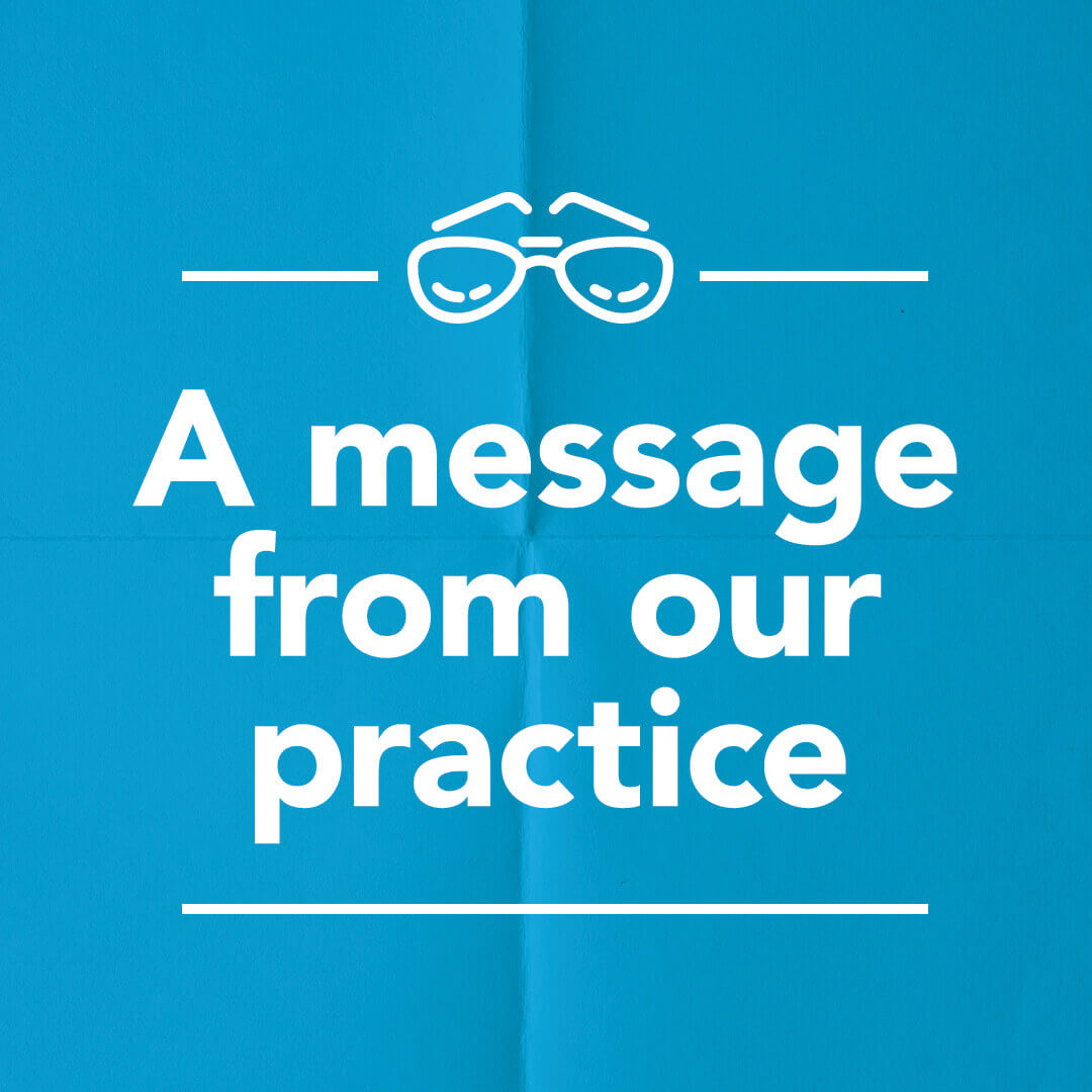 A message from our practice